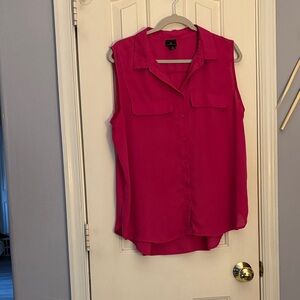 Worthington Fuchsia Sleeveless Blouse